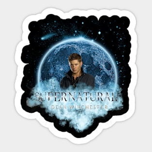 Supernatural Dean Winchester Blue Moon Dream Catcher Sticker